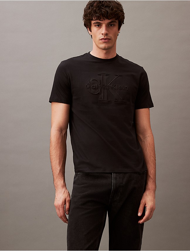 Buy CALVIN KLEIN JEANS Black Printed Fit Mens T-Shirt
