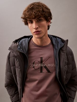 Monogram Logo Tee, Plum Truffle