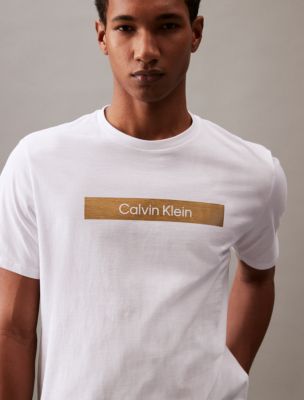 Calvin Klein CK Logo Men's Relax Fit Heavy Crew Neck Short Sleeve T-Shirt  Jungkook Pick! Pre Order