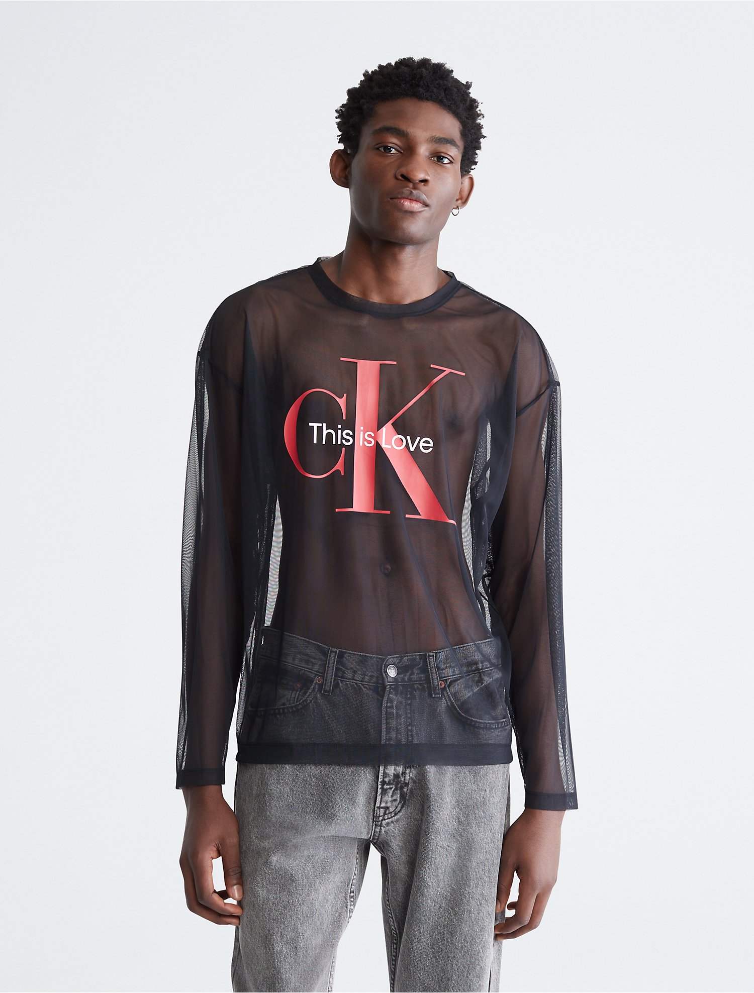 bestå øjenbryn lyd Pride Mesh Relaxed Crewneck T-Shirt | Calvin Klein