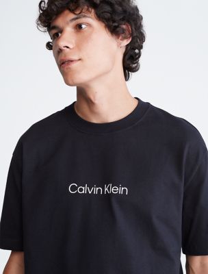 Calvin klein jeans Logo Aop Short Sleeve T-Shirt Black
