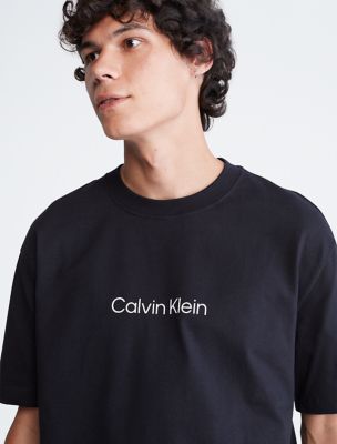 Calvin Klein Front Logo Tee White at