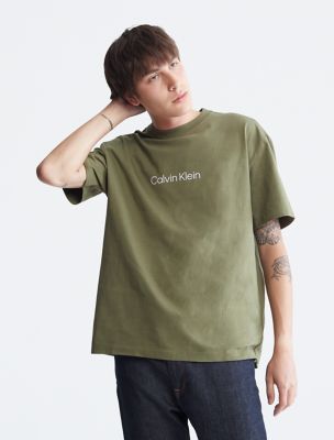Relaxed Fit Standard Logo Crewneck T-Shirt, Jolly Green Bean