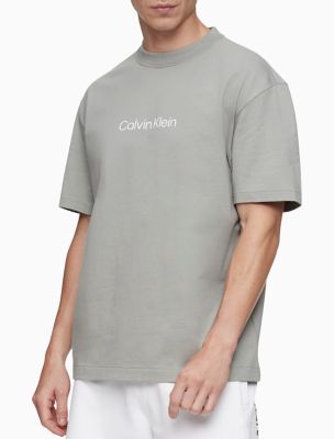 Relaxed Fit Standard Logo Crewneck T-Shirt, Taupe Heather/Beige