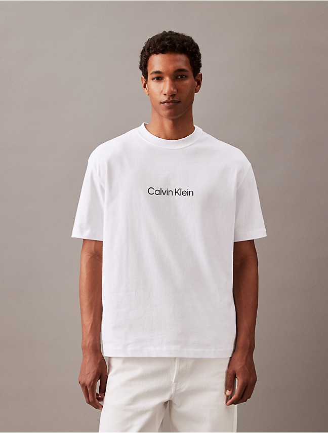 Calvin Klein Men's Monogram CK Jeans Crewneck T-Shirt, Black