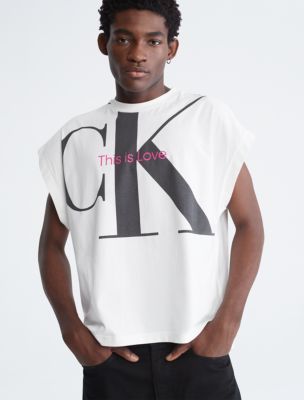 Calvin Klein Jeans GRADIENT MONOGRAM T-SHIRT White - Free delivery