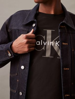 Monogram Logo Crewneck Klein® USA T-Shirt Calvin |