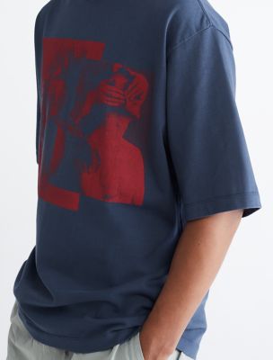 Floral Graphic Calvin Klein® T-Shirt USA Collage Standards |