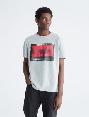 Calvin Klein Short Sleeve Faded Graphic Logo T-Shirt