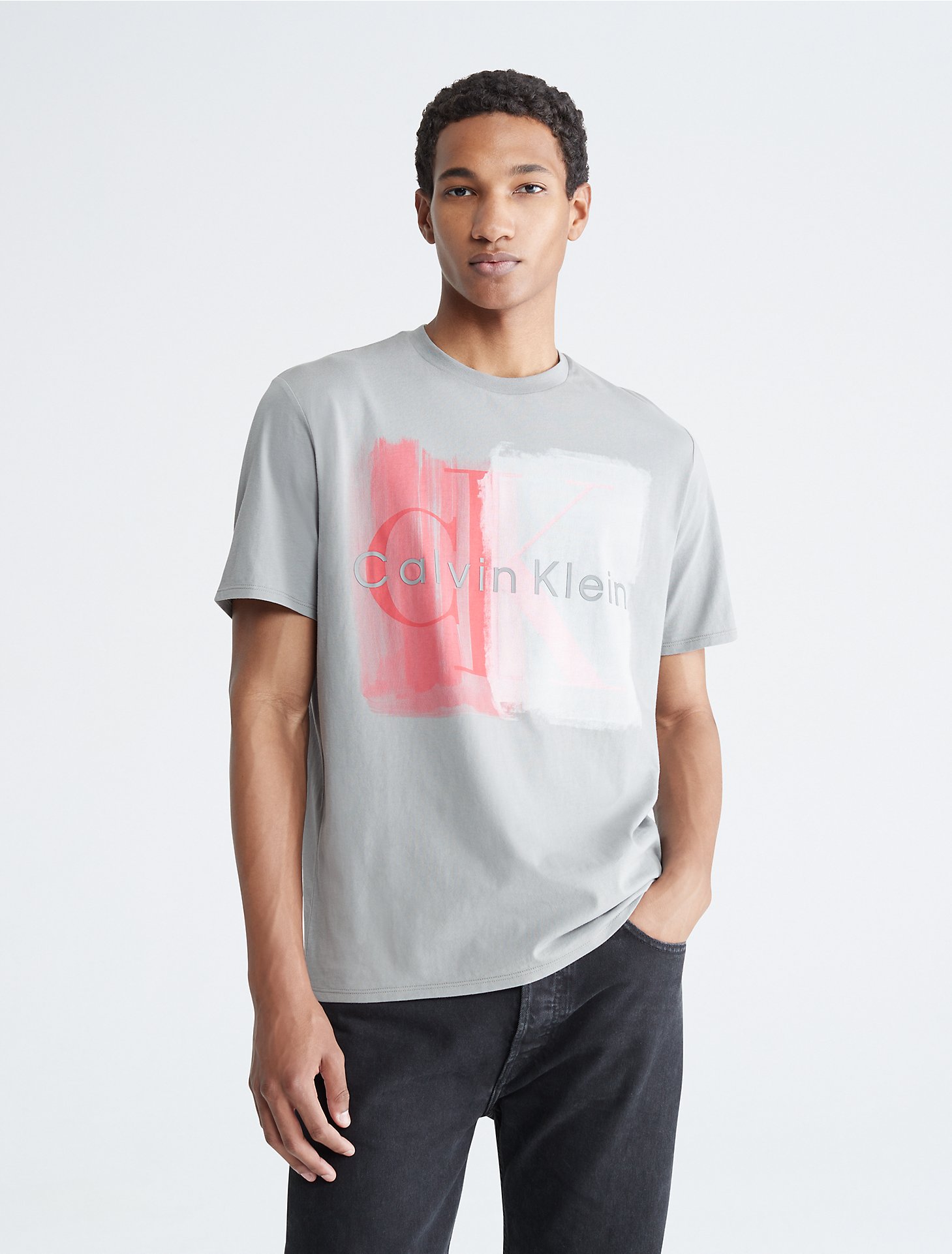 ovn saltet Begrænsninger Contrast Monogram Logo Crewneck T-Shirt | Calvin Klein