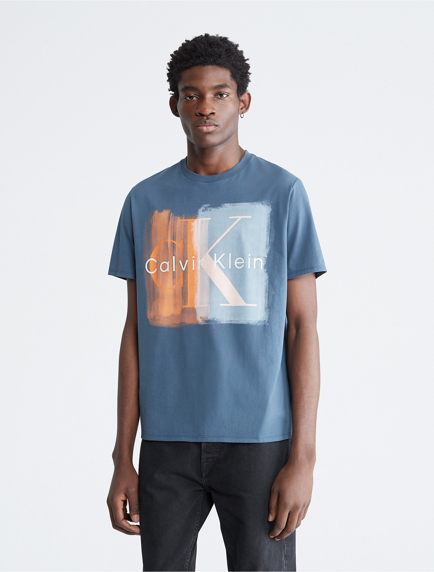 Draaien Mobiliseren Invloed Contrast Monogram Logo Crewneck T-Shirt | Calvin Klein