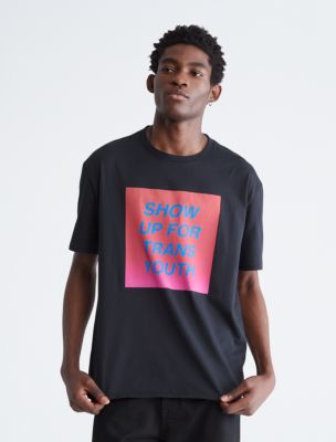 Pride Relaxed Show Up Crewneck T-Shirt, Black Beauty