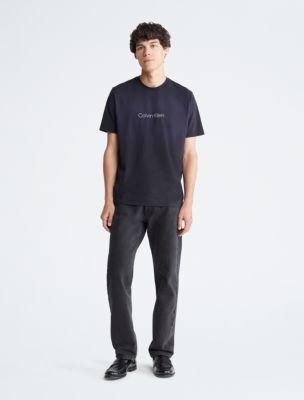 Buy Calvin Klein Jeans Men's Regular T-Shirt (40L6771110_Bright White/Logo  Small) at