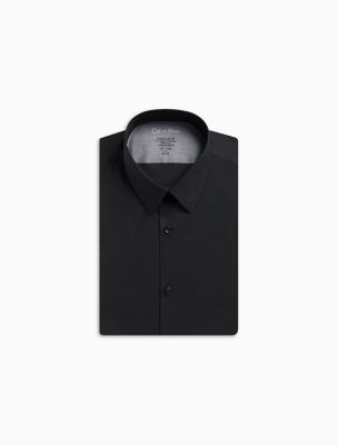 calvin klein black dress shirt