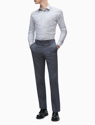 calvin klein slim fit dress shirt