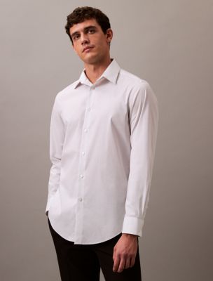 Calvin klein white button down on sale