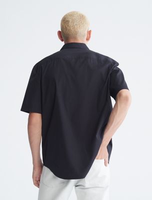 Solid Pocket Short Sleeve Easy Shirt