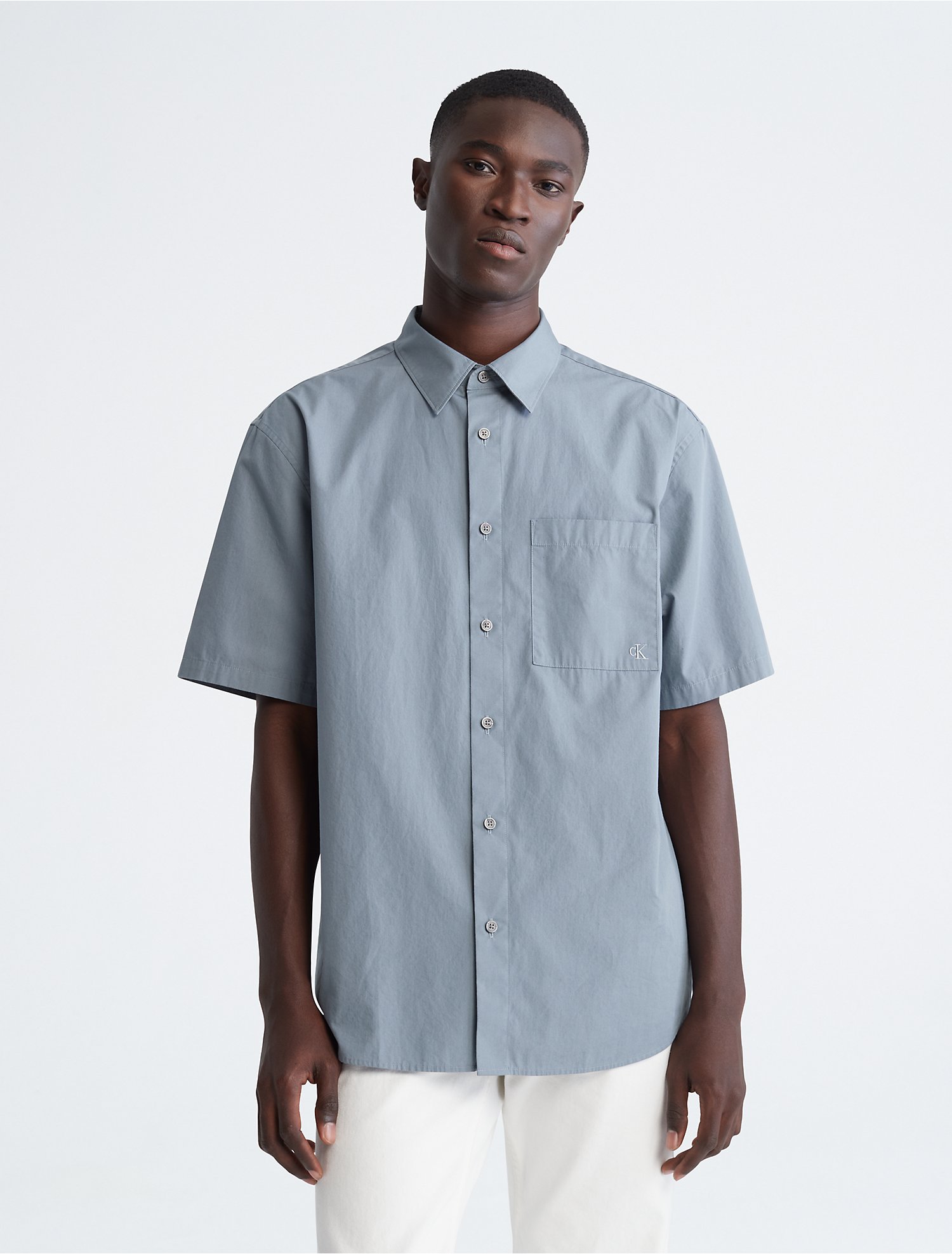 assistent piloot Dubbelzinnig Solid Pocket Short Sleeve Easy Shirt | Calvin Klein