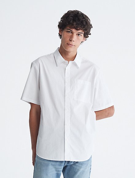 fluit venijn bevestigen Shop Men's Short & Long Sleeve Button Ups | Calvin Klein