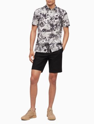 calvin klein short sleeve button down shirts