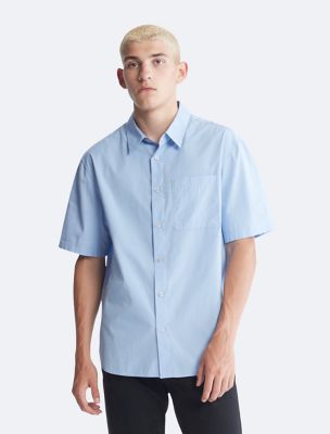 Stretch Cotton Slim Fit Short Sleeve Shirt