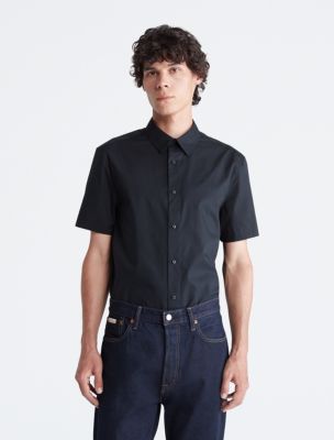 Calvin klein short sleeve best sale dress shirt