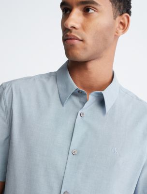 Short Sleeve Stretch Classic Button-Down Shirt