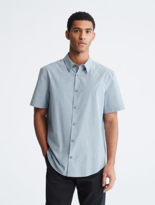 Short Sleeve Stretch Classic Button-Down Shirt