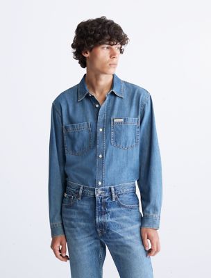 Calvin klein store denim shirt