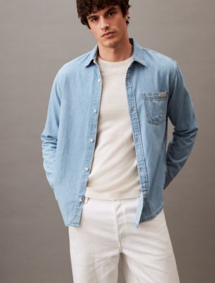 Denim Classic Button-Down Shirt