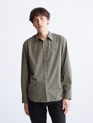 Check Button-Down Easy Shirt, Jolly Green Bean