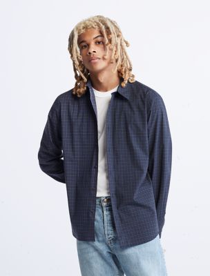 Check Button-Down Easy Shirt, Dark Sapphire