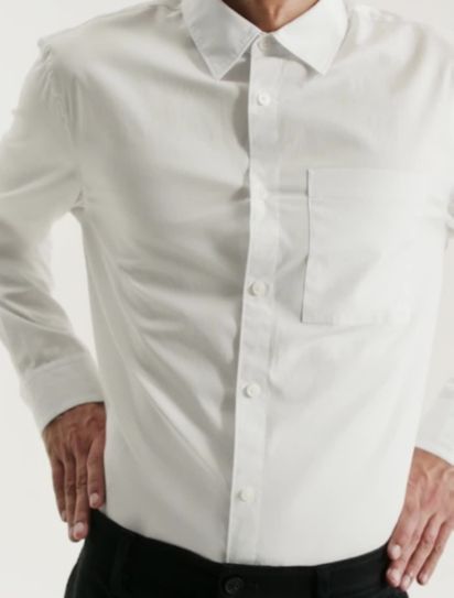 Calvin klein white button shop up