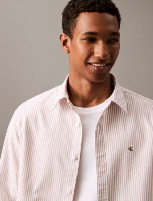 Striped Oxford Classic Button-Down Shirt | Calvin Klein