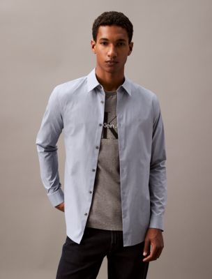 Slim Stretch Button Down Shirt Calvin Klein USA