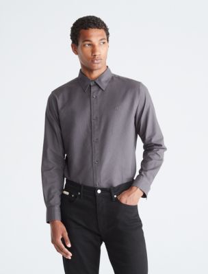 Shop Men's Short & Long Sleeve Button Ups | Calvin Klein