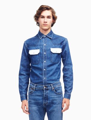 calvin klein jeans western shirt