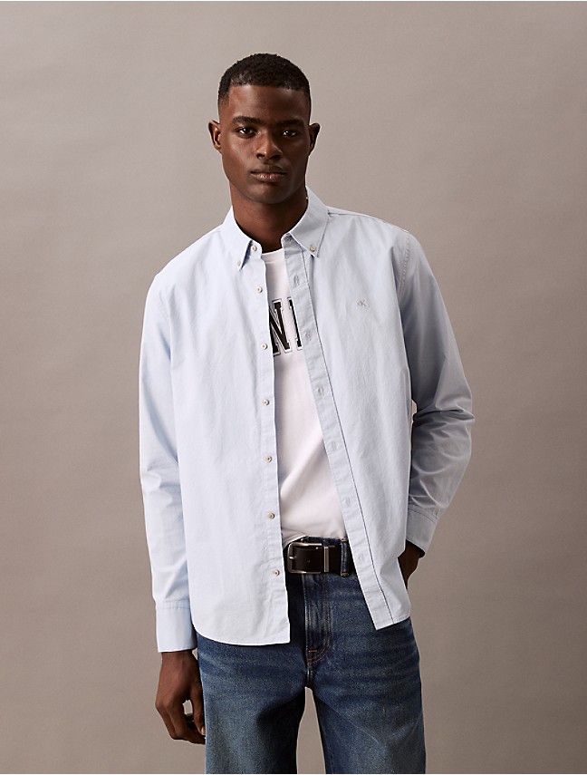 Solid Oxford Classic Button-Down Shirt | Calvin Klein Solid Oxford Classic Button-Down Shirt | Calvin Klein