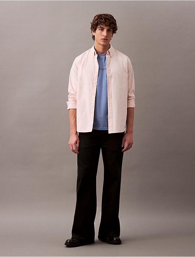 Solid Oxford Classic Button-Down Shirt | Calvin Klein® USA Solid Oxford Classic Button-Down Shirt | Calvin Klein® USA