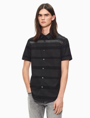 calvin klein slim fit short sleeve shirt