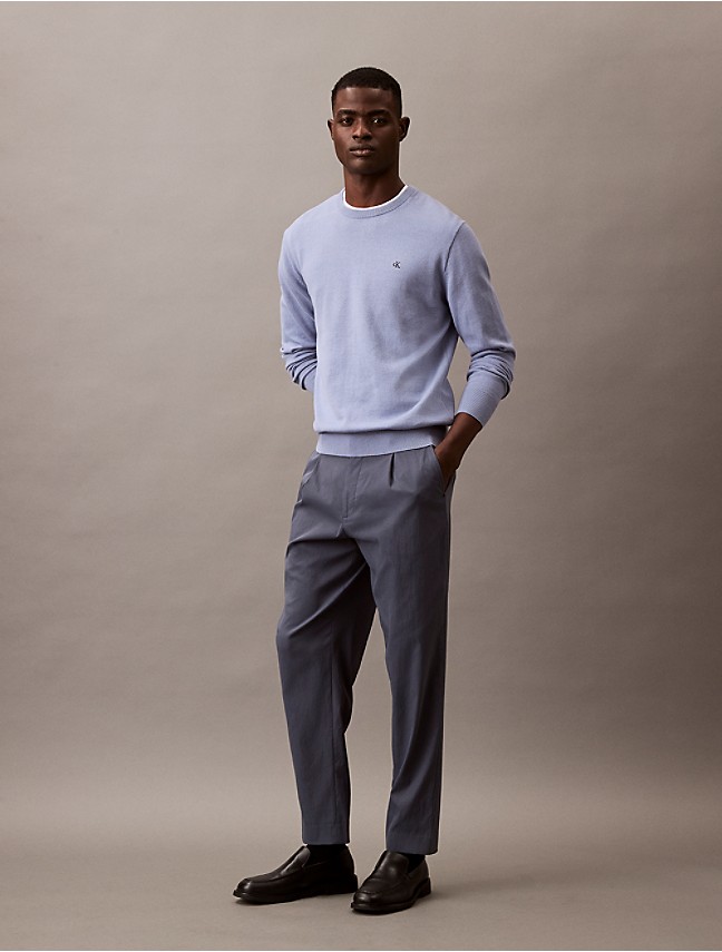 Smooth Cotton Quarter Zip Sweater | Calvin Klein Smooth Cotton Quarter Zip Sweater | Calvin Klein