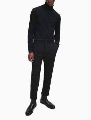 calvin klein black turtleneck sweater