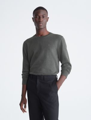 Smooth Cotton Sweater, Beluga