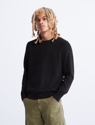 Merino Wool Blend Crewneck Sweater | Calvin Klein