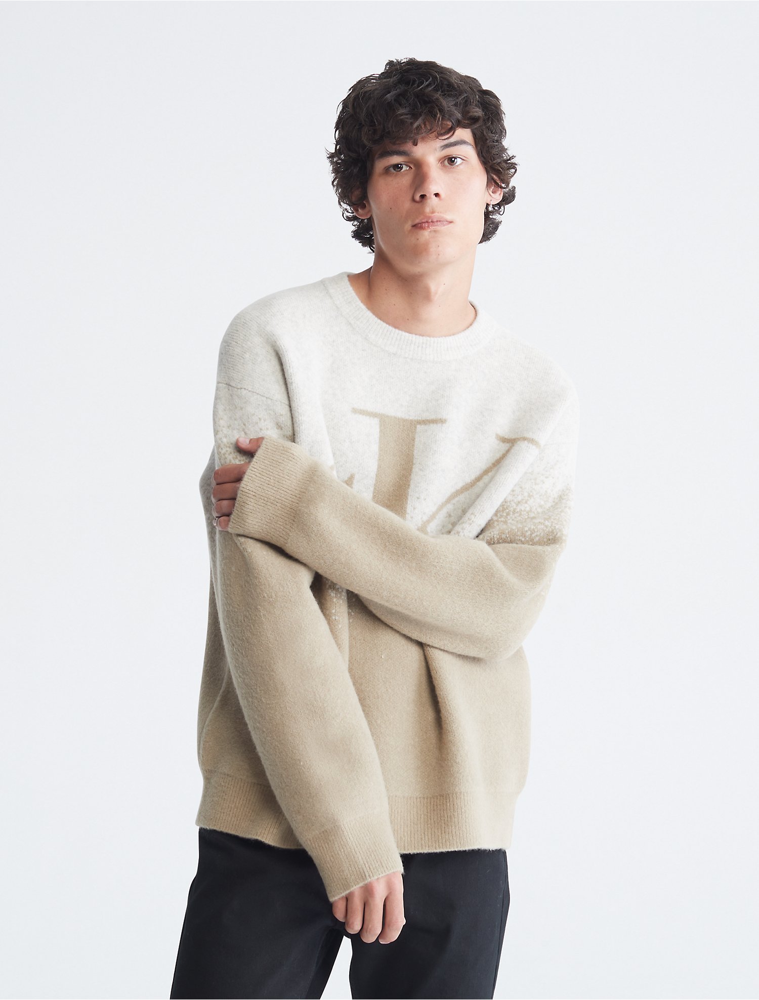 Monogram Logo Ombre Sweater | Calvin Klein® USA
