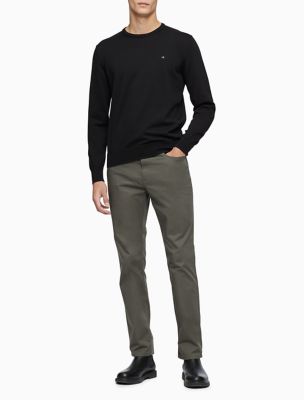 calvin klein men's black sweater