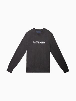 modern logo crewneck sweatshirt