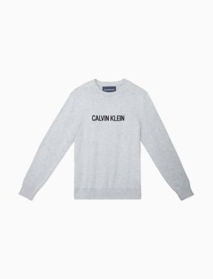 modern logo crewneck sweatshirt