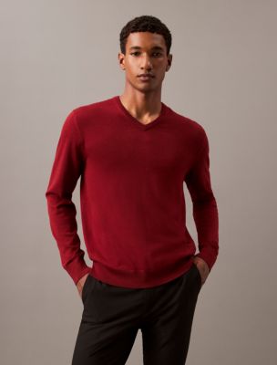 Calvin fashion klein men's v neck sweater