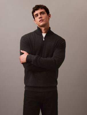 Calvin klein quarter zip sweater hotsell